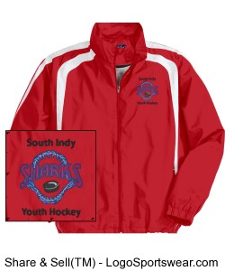 Sport-Tek Youth Colorblock Raglan Jacket Design Zoom
